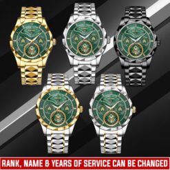 US Army, O 2 Army First Lieutenant - Diamond-Cut Bezel Watch