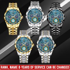 US Coast Guard, Always Ready - Diamond-Cut Bezel Watch