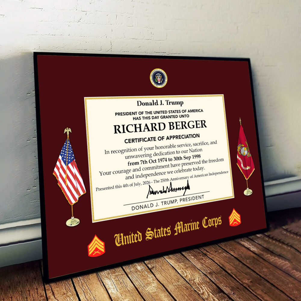 US Marine Corps, The Devil Dogs - Poster With Frame 16x12in (Recommended) - Image 2