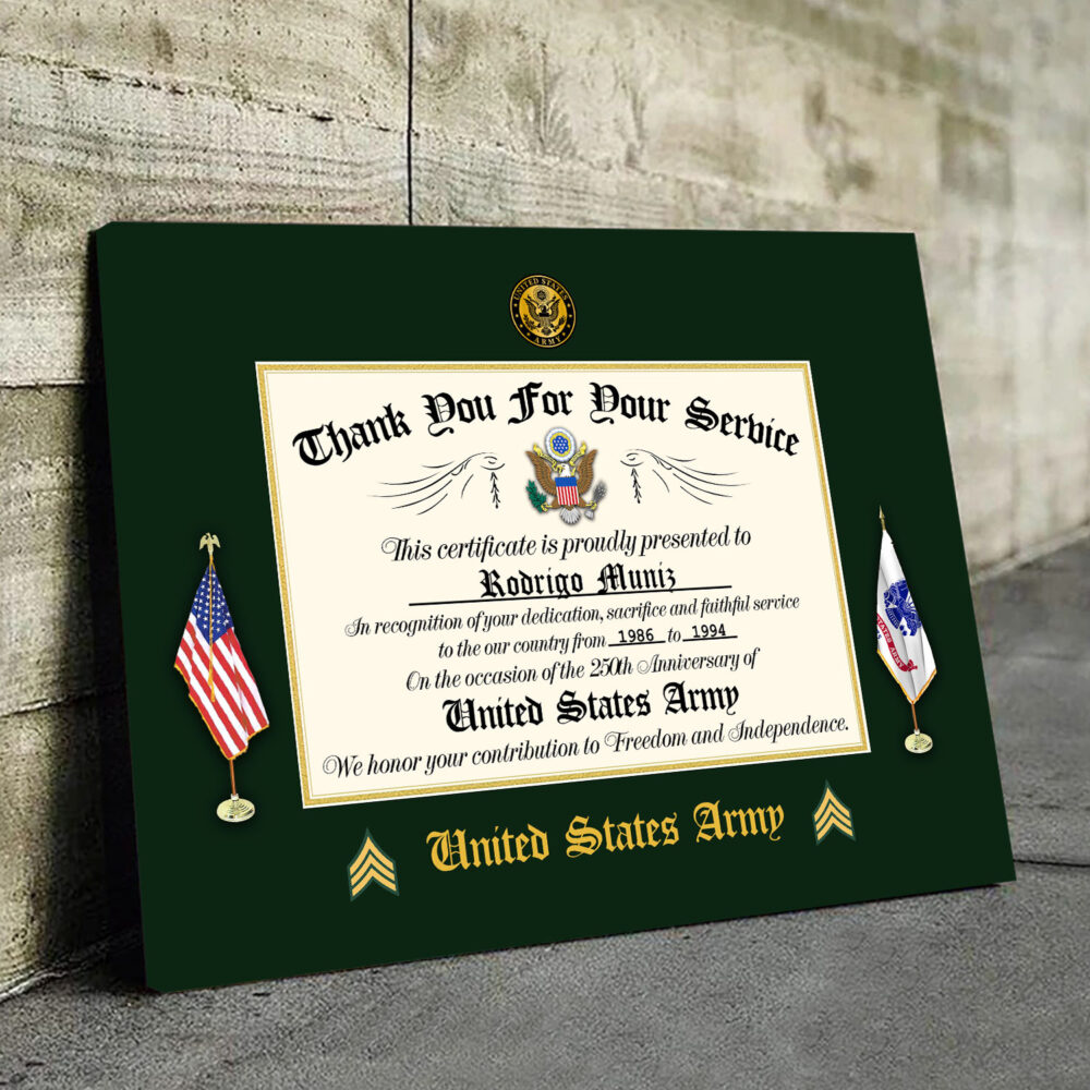 US Army, I Walked The Walk - Canvas (With Frame) 16x12in - Image 3