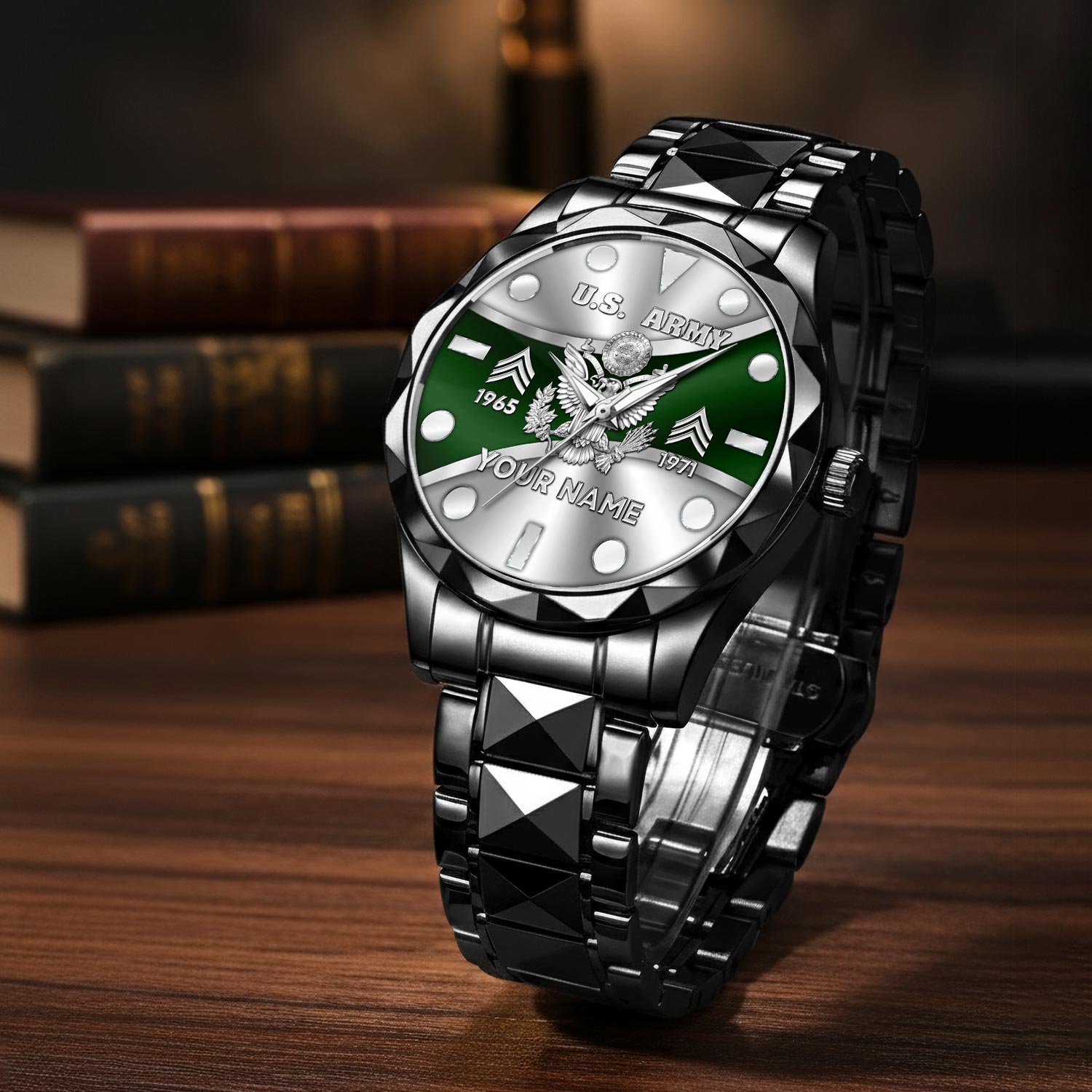 US Army - Diamond-Cut Bezel Watch - Image 3