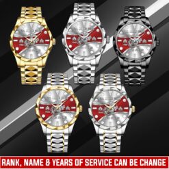 US Marine Corps - Diamond-Cut Bezel Watch