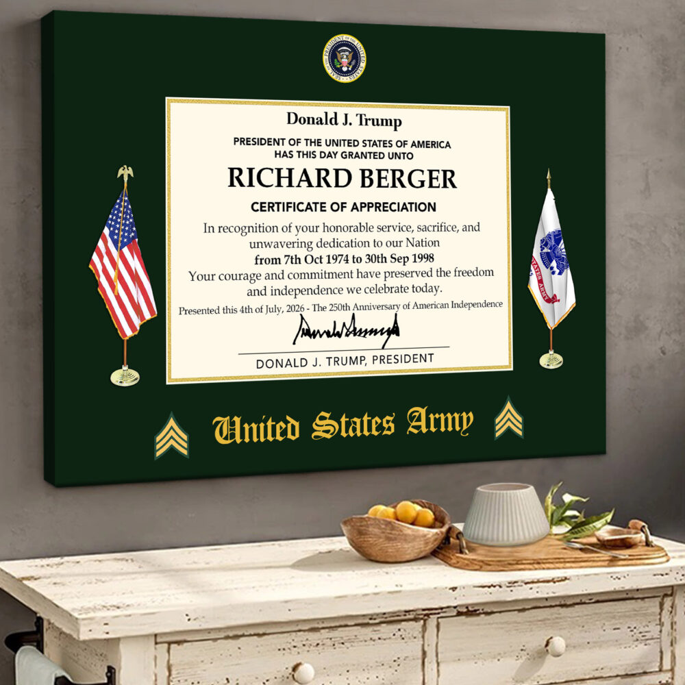 US Army, Always Remember, Never Forget - Canvas (With Frame) 10x8in - Image 2