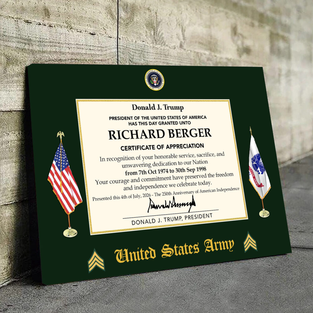 US Army, Always Remember, Never Forget - Canvas (With Frame) 10x8in - Image 3