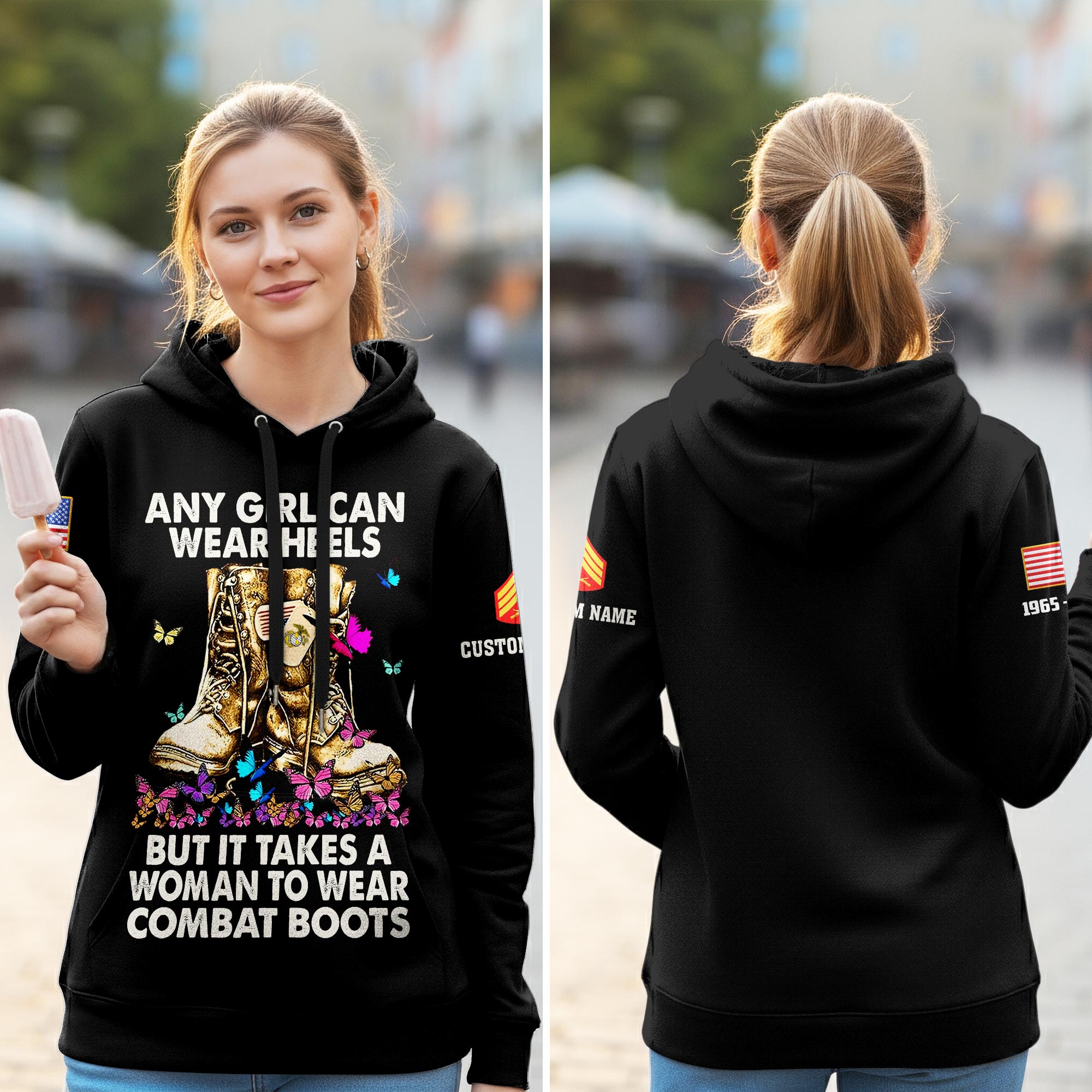 US Marine Corps, W 4 Marines Chief Warrant Officer 4 - Women Hoodie