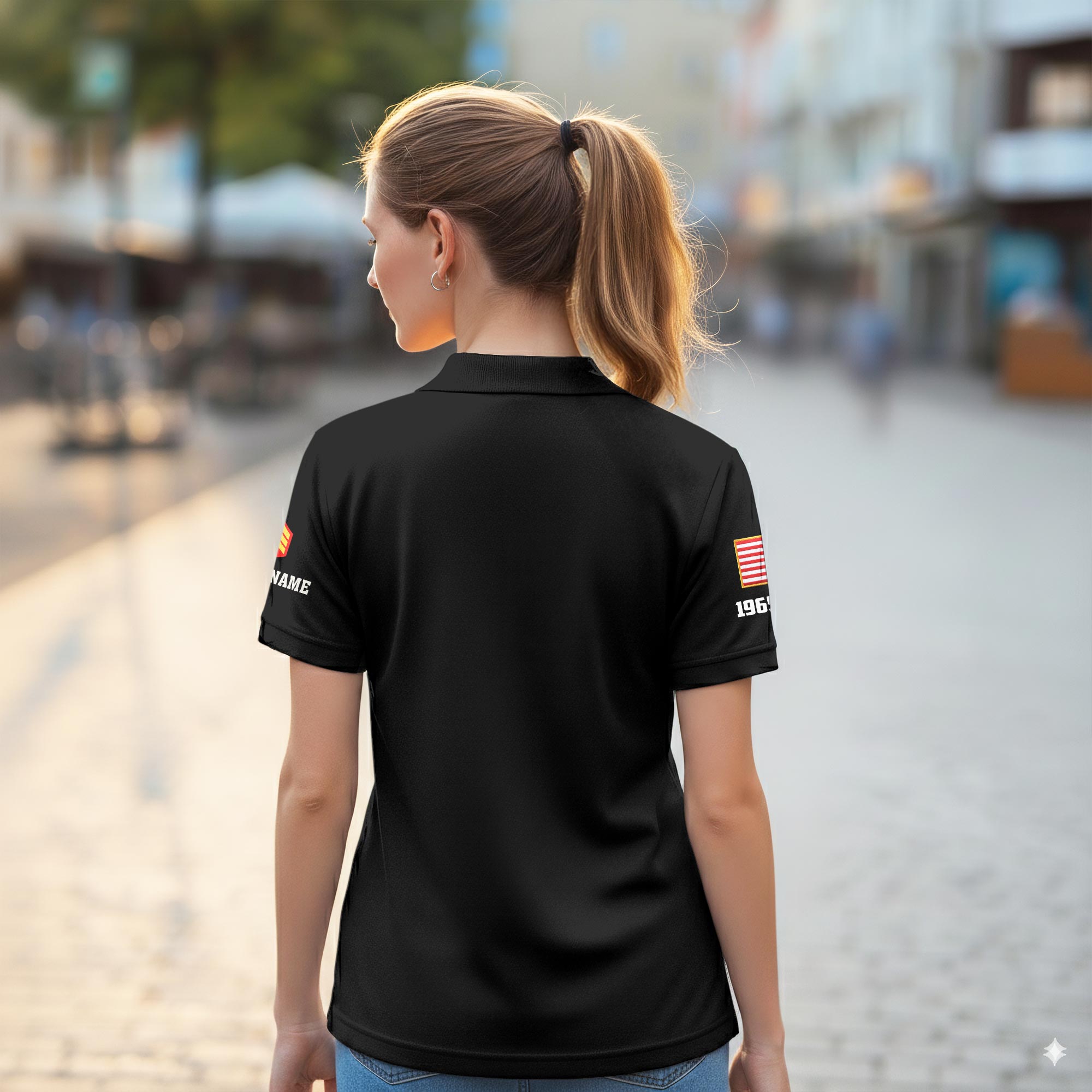 US Marine Corps, Once A Marine, Always A Marine - Women Polo Shirt - Image 3