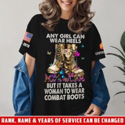 US Marine Corps, American By Birth, Veteran By Choice - Women T-Shirt