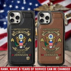 US Army, Duty, Honor, Country - Leather Flip Phone Case