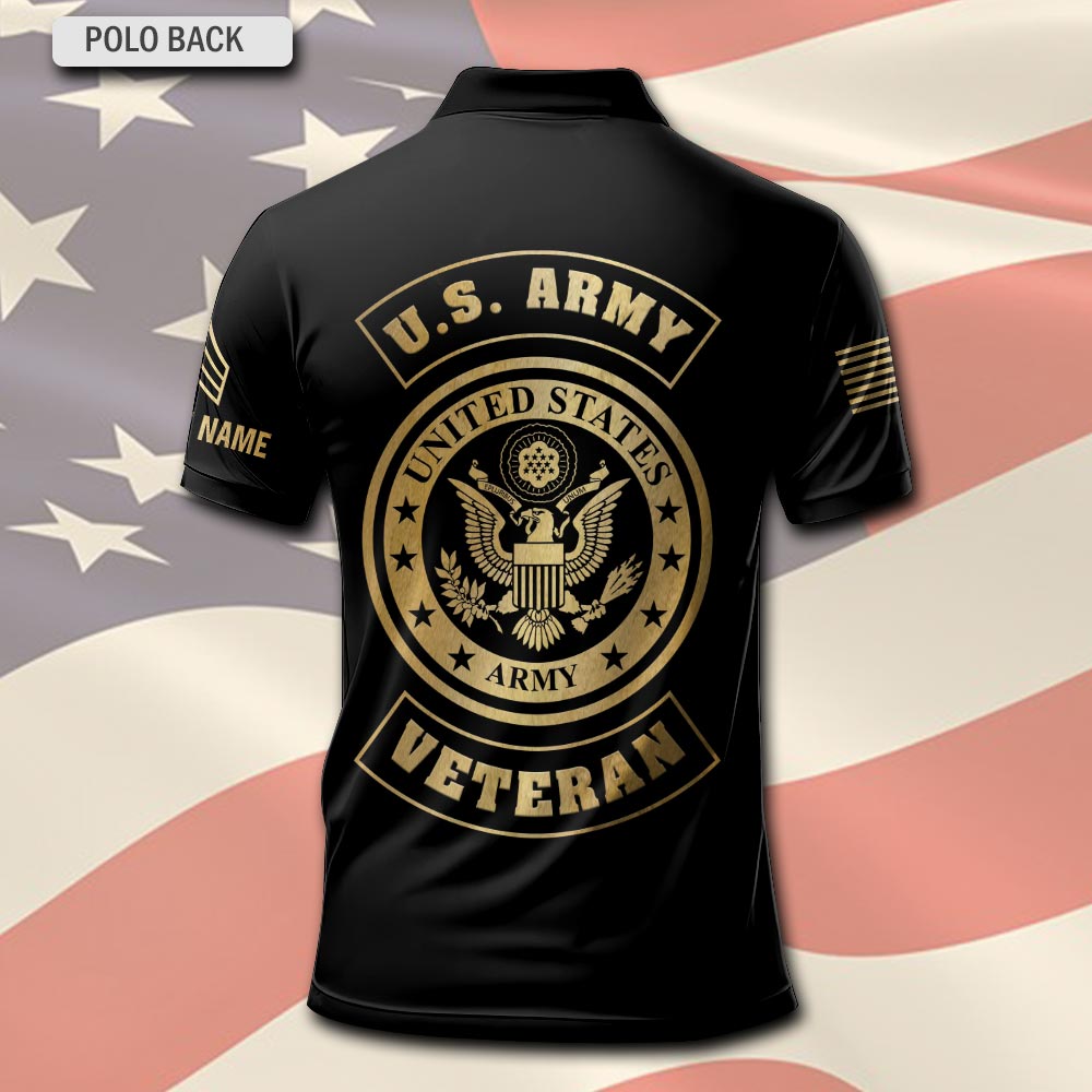 US Army, E 6 Army Staff Sergeant - Polo Shirt - Image 3