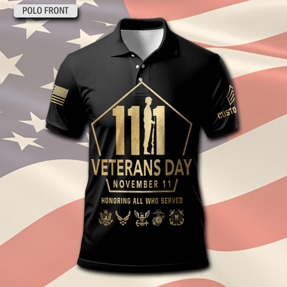 US Army, E 6 Army Staff Sergeant - Polo Shirt - Image 2