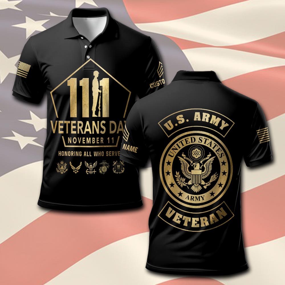 US Army, E 6 Army Staff Sergeant - Polo Shirt