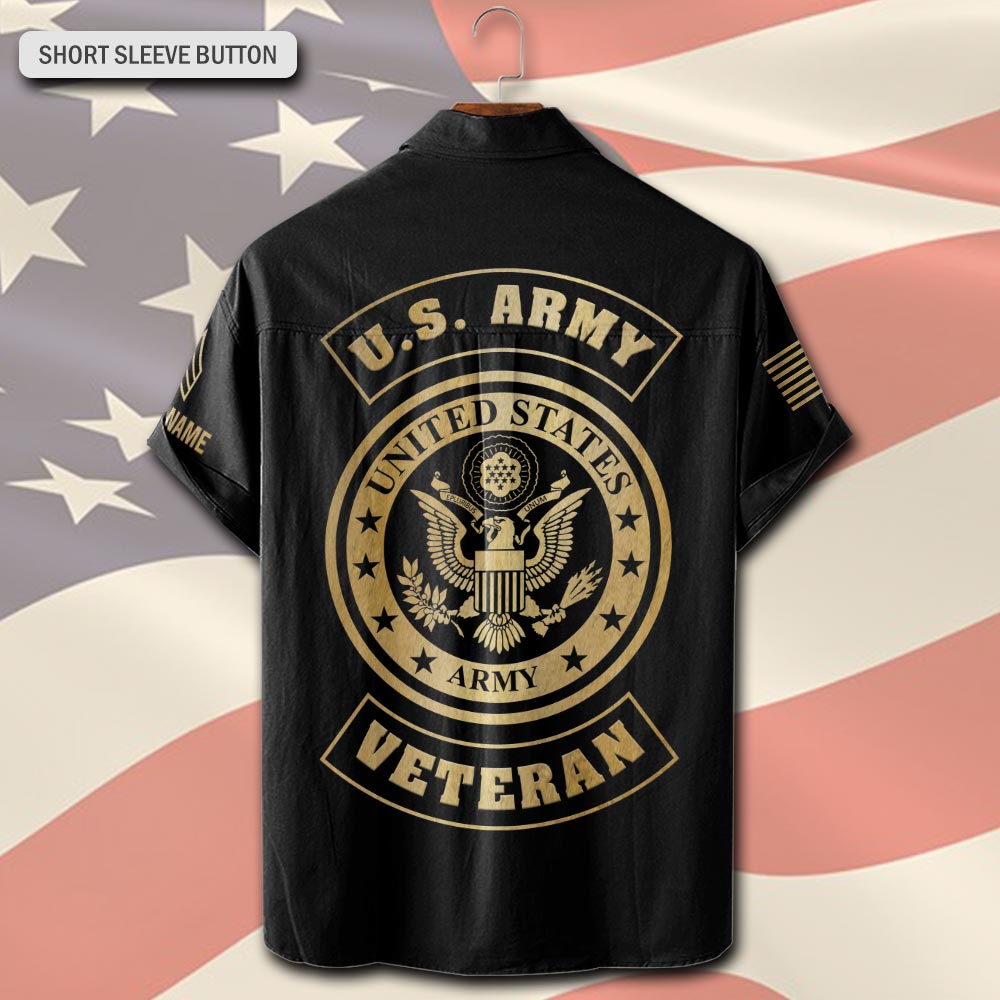 US Army, O 2 Army First Lieutenant - Short Sleeve Button Shirt - Image 3