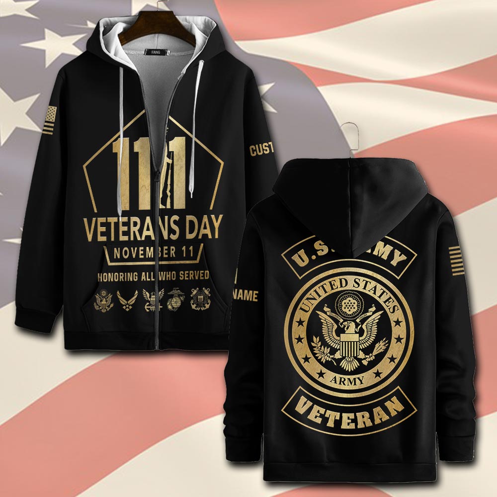 US Army, All Gave Some, Some Gave All - Zip Hoodie