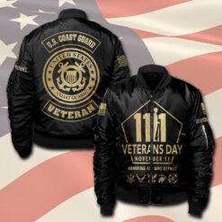 US Coast Guard, No One Fights Alone - Bomber Jacket