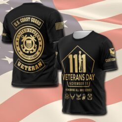 US Coast Guard, E 8 Gold - T-Shirt