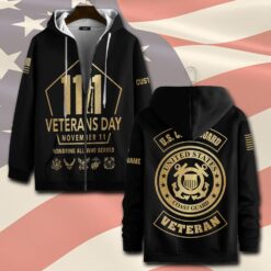 US Coast Guard, Always Remember, Never Forget - Zip Hoodie