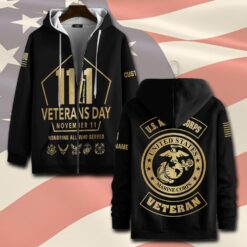 US Marine Corps, Proud To Have Served - Zip Hoodie