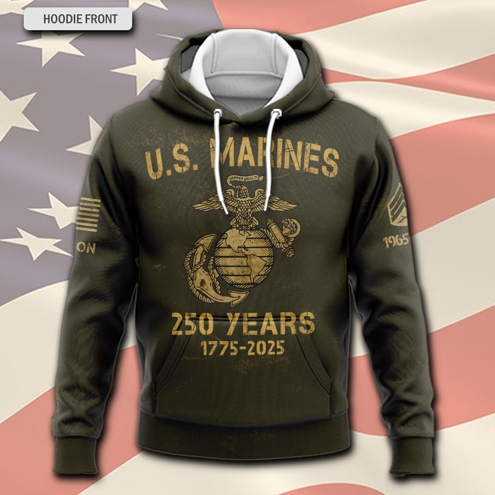 US Marine Corps, Semper Fidelis - Hoodie - Image 2