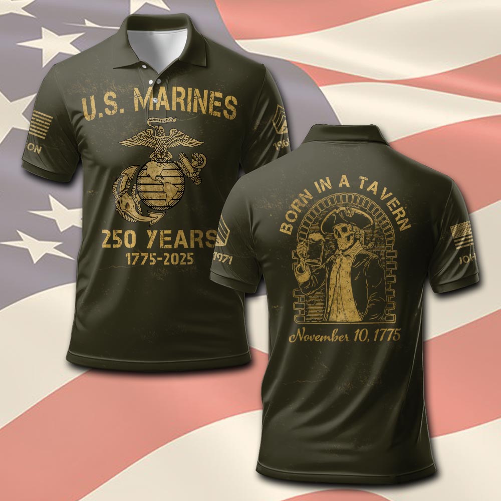 US Marine Corps, O 3 Marines Captain - Polo Shirt