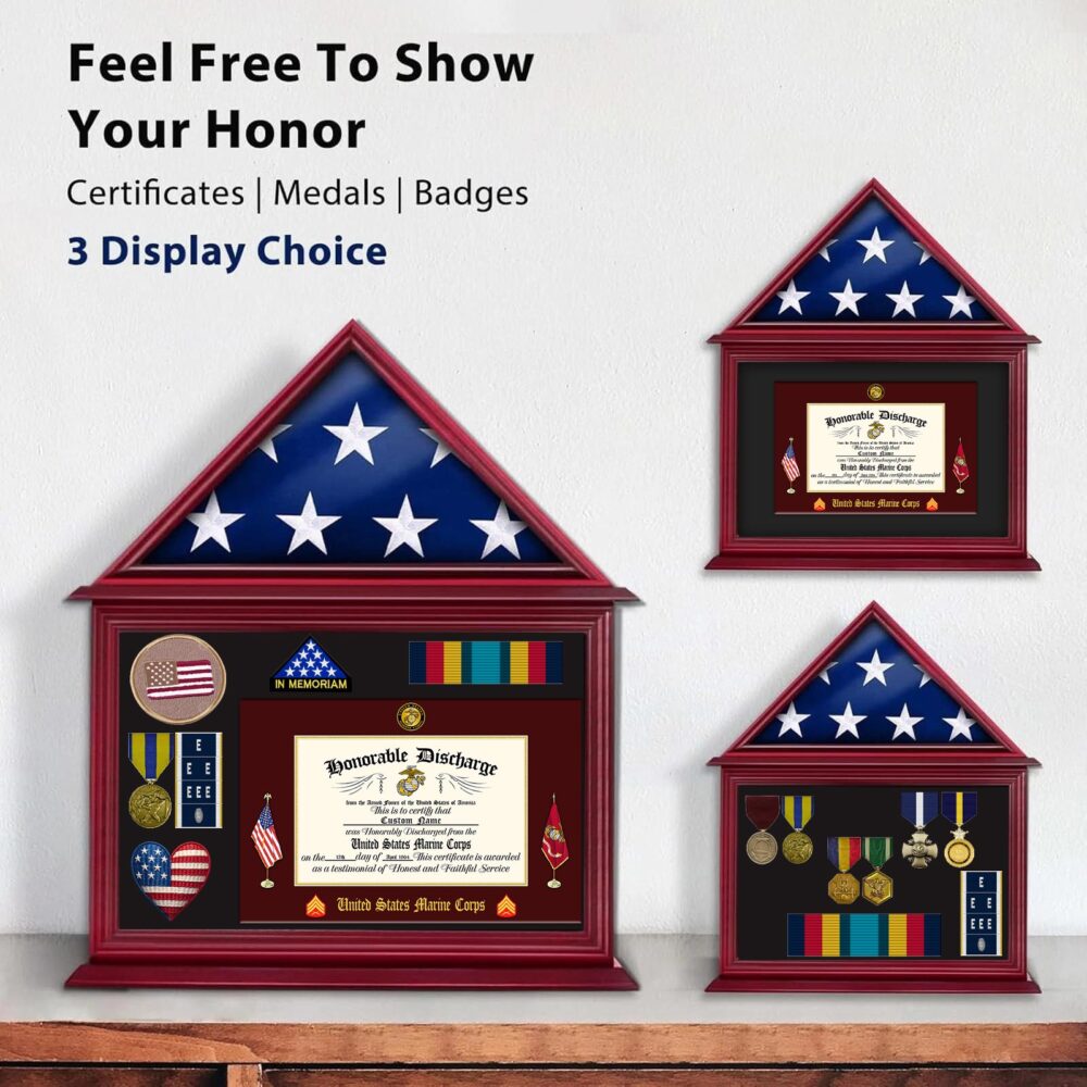 US Marine Corps, E 8 Marines First Sergeant - Medal Photo Frame Box 23.8*23.5in - Image 3