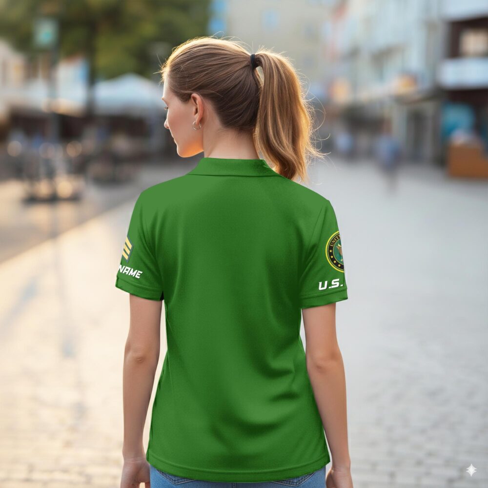 US Army, Always Remember, Never Forget - Women Polo Shirt - Image 3
