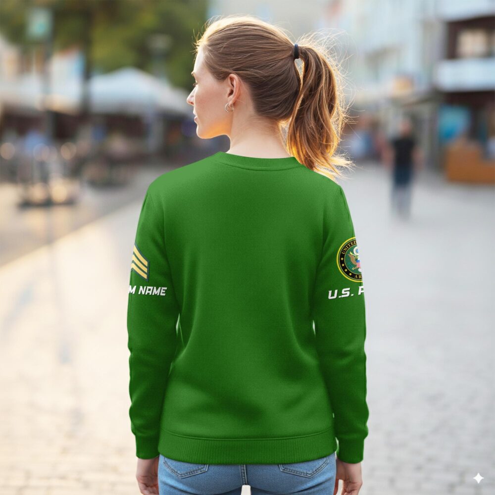 US Army, E 3 Army Private First Class - Women Sweatshirt - Image 3