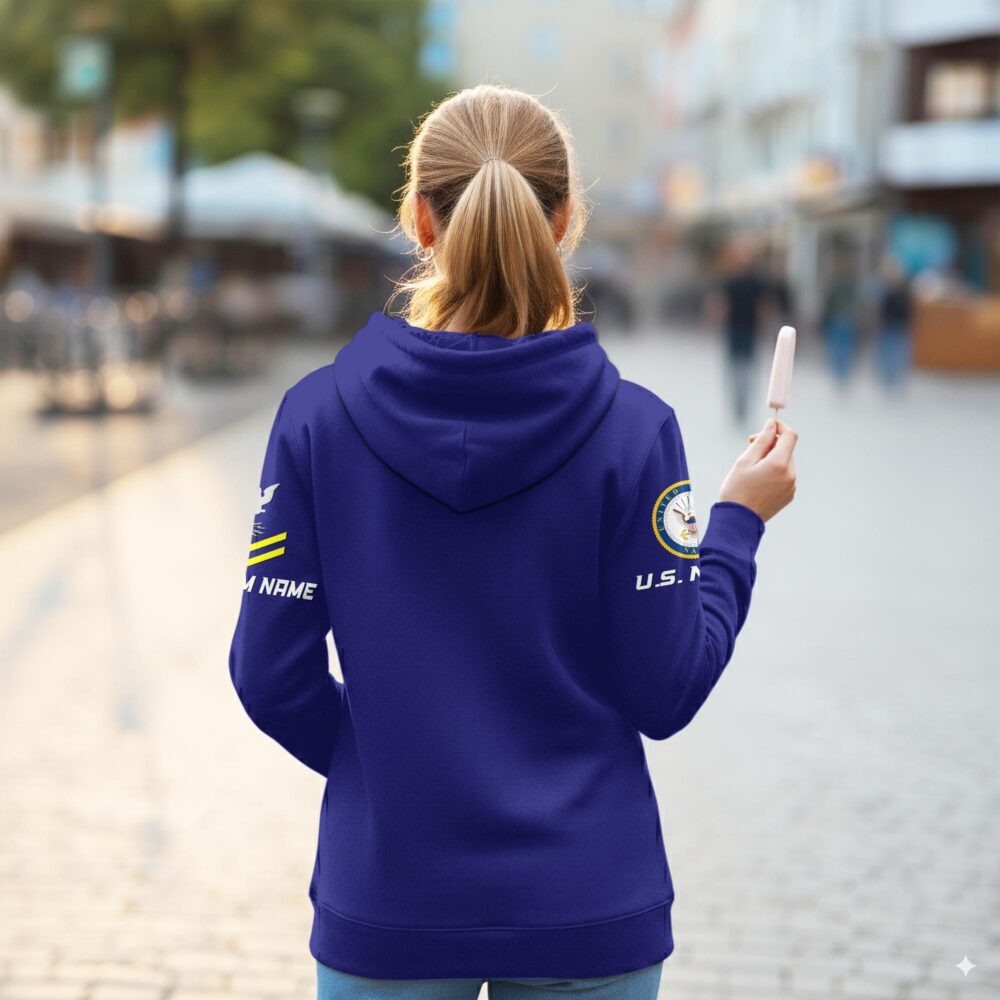 US Navy, Honor - Courage - Commitment - Women Hoodie - Image 3