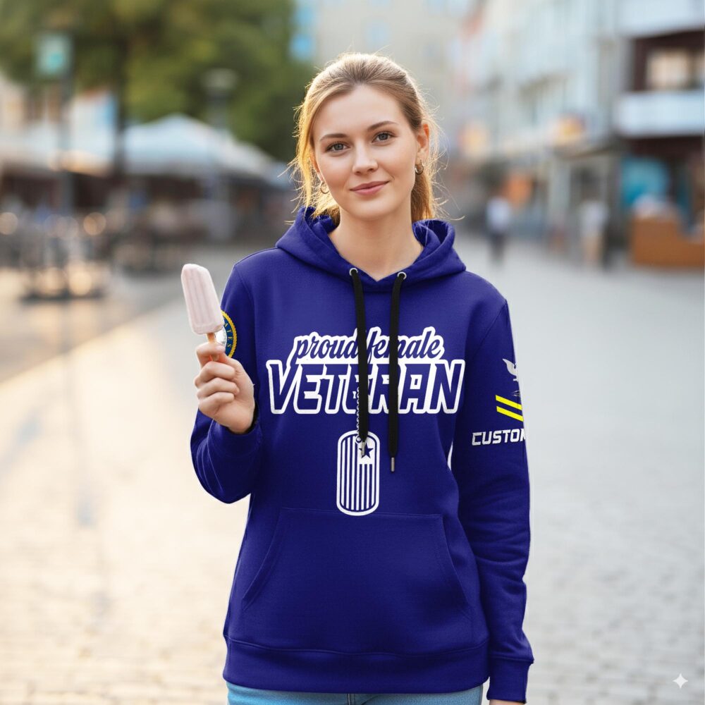 US Navy, Honor - Courage - Commitment - Women Hoodie - Image 2