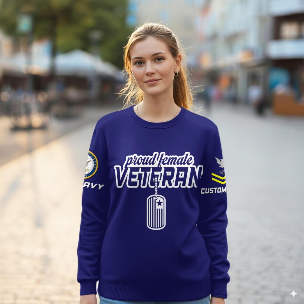 US Navy, Thank a Veteran - Women Sweatshirt - Image 2