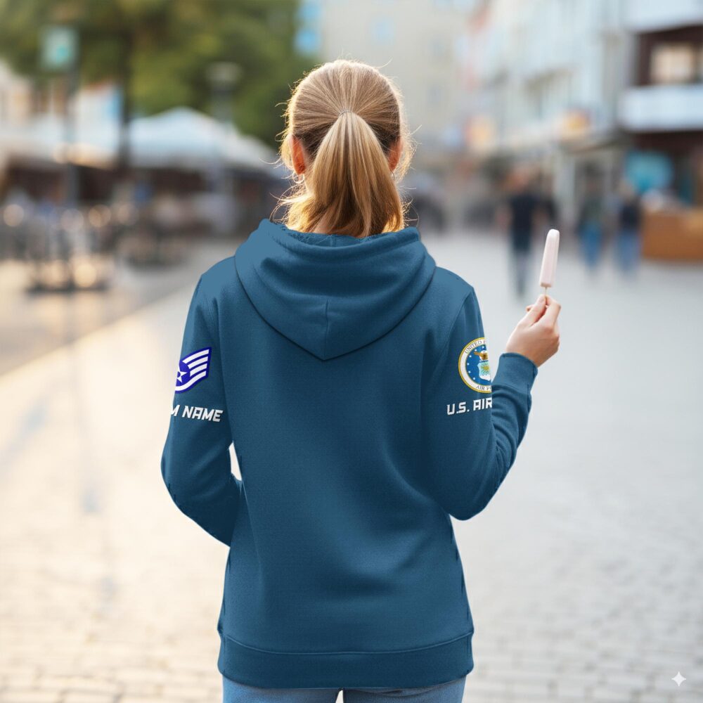 US Air Force , Served With Pride - Women Hoodie - Image 3