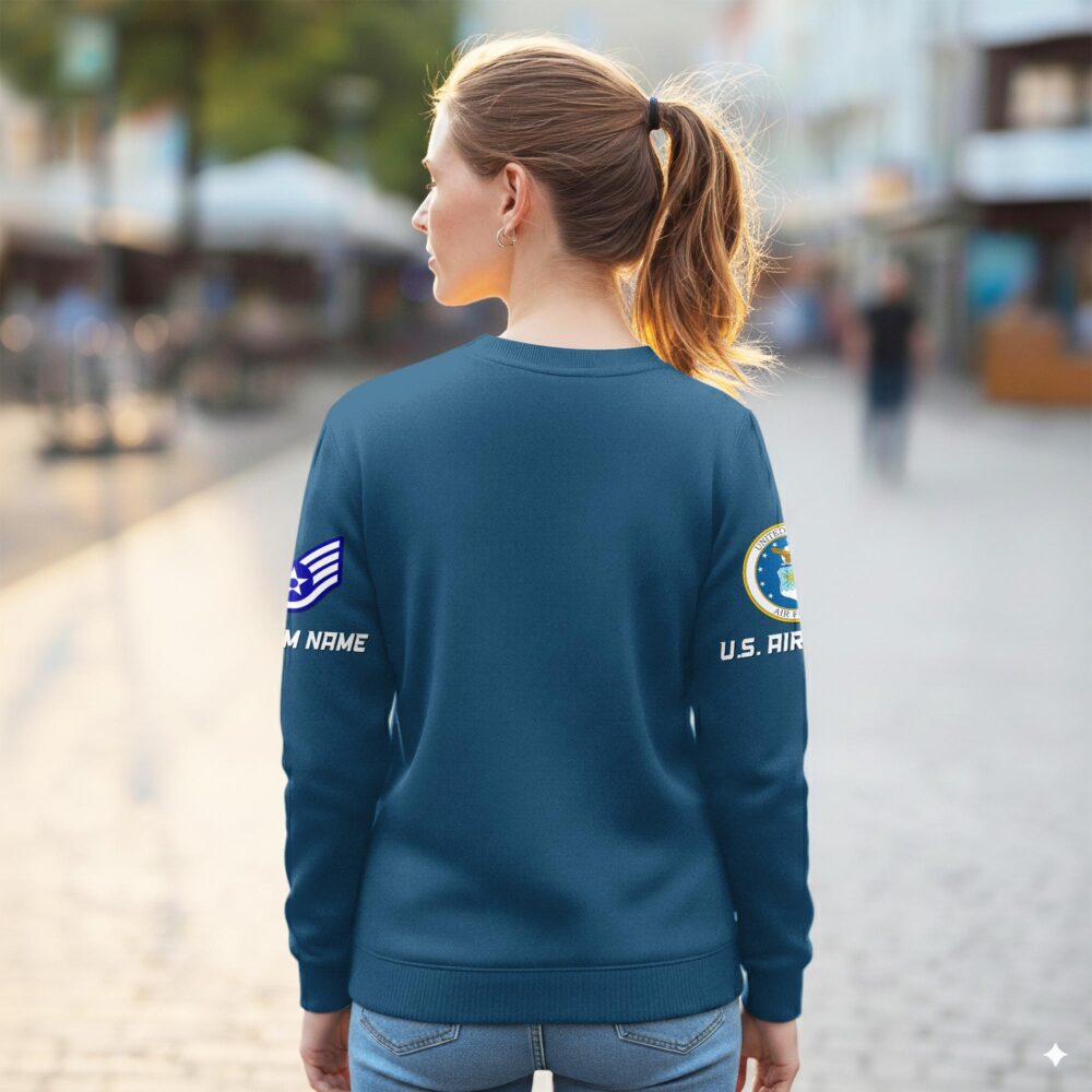 US Air Force , No One Gets Left Behind - Women Sweatshirt - Image 3