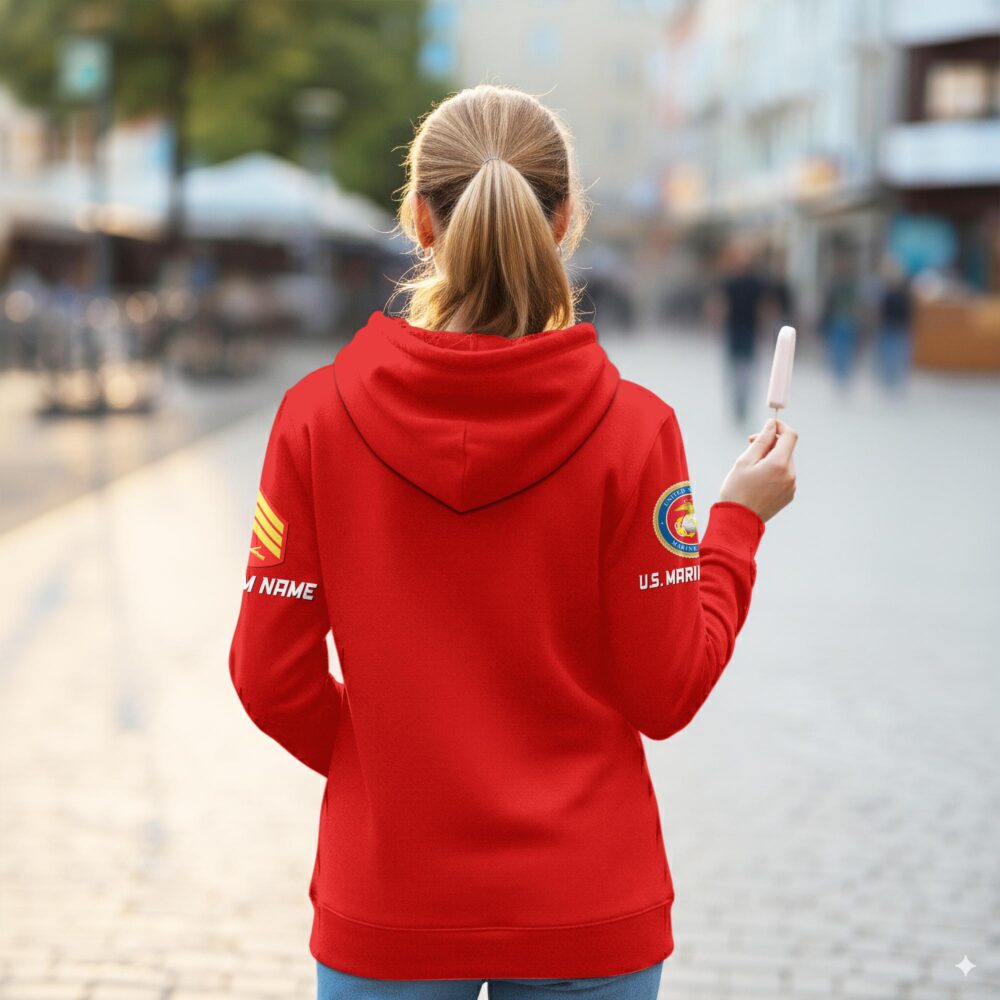 US Marine Corps, I Walked The Walk - Women Hoodie - Image 3