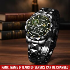 US Army, Freedom Isn't Free - Diamond-Cut Bezel Watch