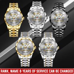 US Army, E 8 Army First Sergeant - Diamond-Cut Bezel Watch