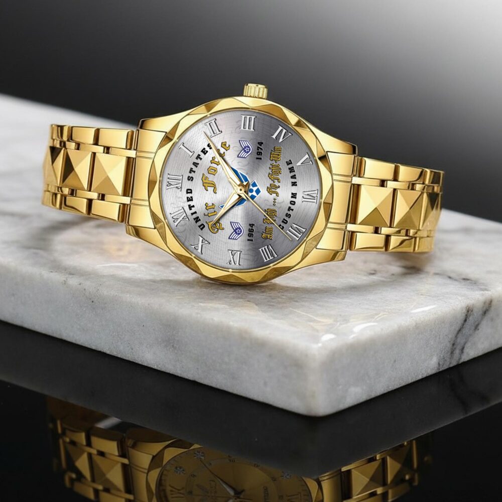 US Air Force, We Own The Sky - Diamond-Cut Bezel Watch - Image 2