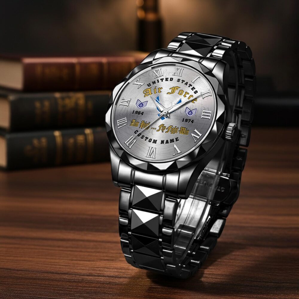 US Air Force, We Own The Sky - Diamond-Cut Bezel Watch - Image 3