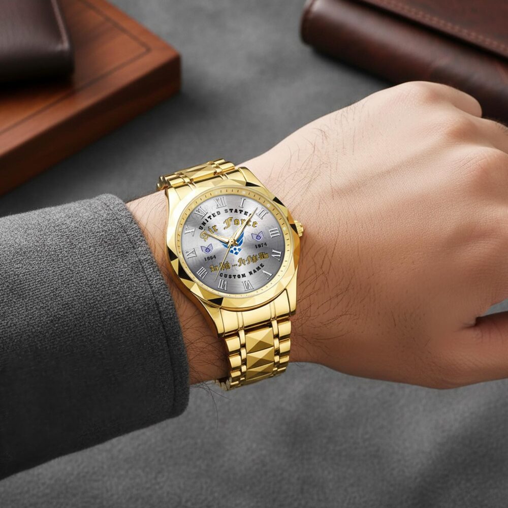 US Air Force, We Own The Sky - Diamond-Cut Bezel Watch - Image 5