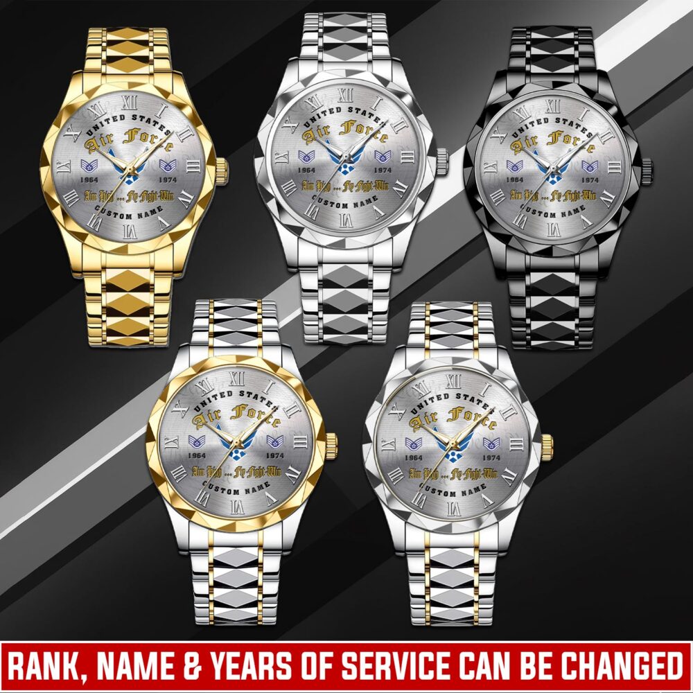 US Air Force, We Own The Sky - Diamond-Cut Bezel Watch
