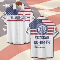 US Army, Lest We Forget - Short Sleeve Button Shirt