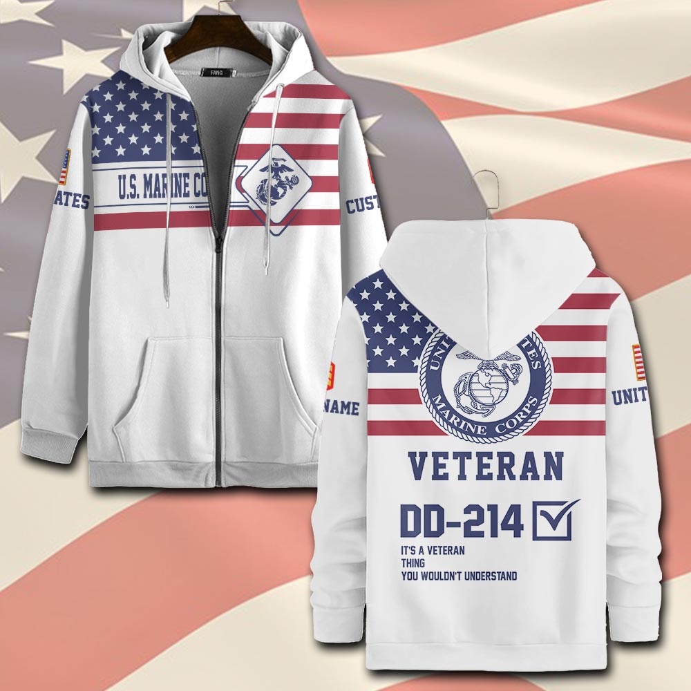 US Marine Corps, W 4 Marines Chief Warrant Officer 4 - Zip Hoodie