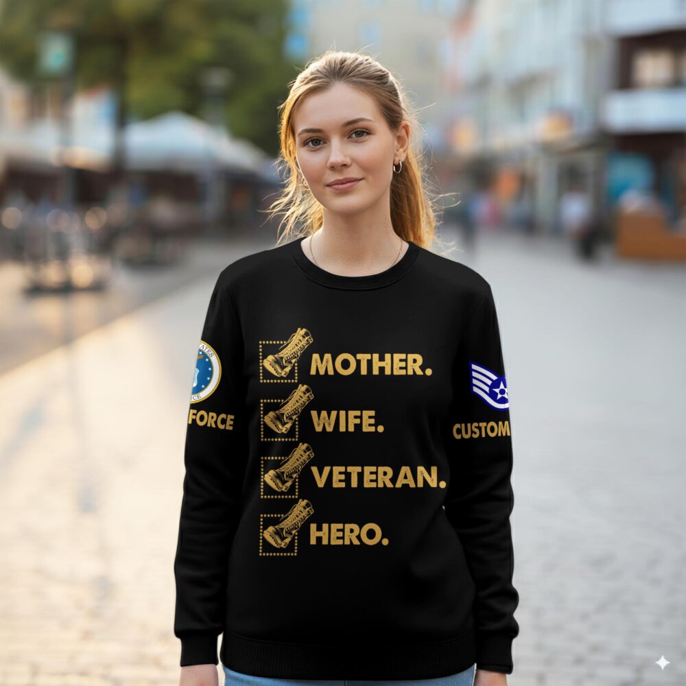 US Air Force , E 7 Air Force Master Sergeant - Women Sweatshirt - Image 2