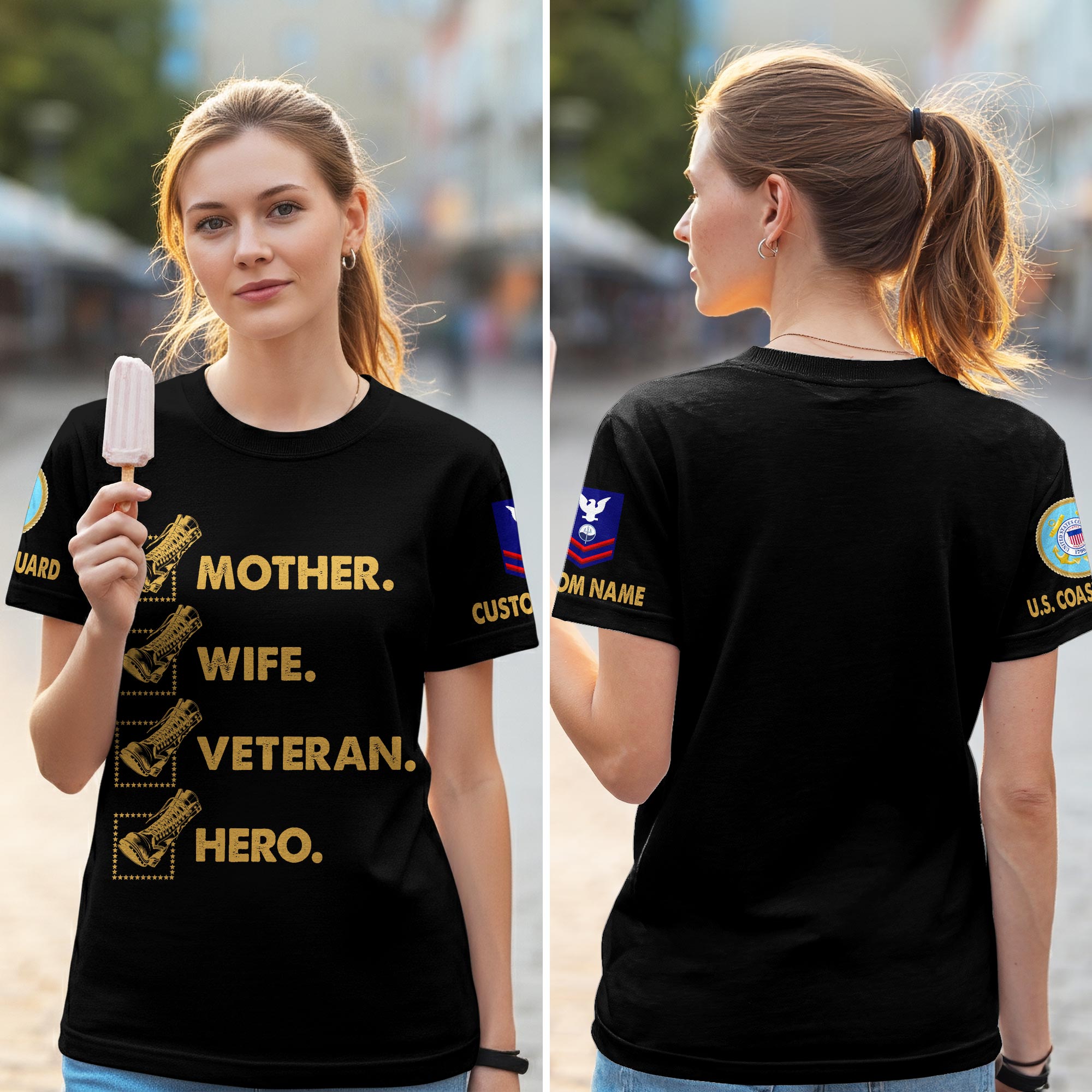 US Coast Guard, All Gave Some, Some Gave All - Women T-Shirt