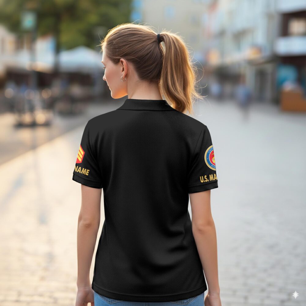 US Marine Corps, Freedom Isn't Free - Women Polo Shirt - Image 3