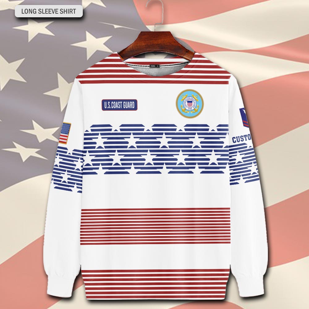 US Coast Guard, E 6 Red - Sweatshirt - Image 2
