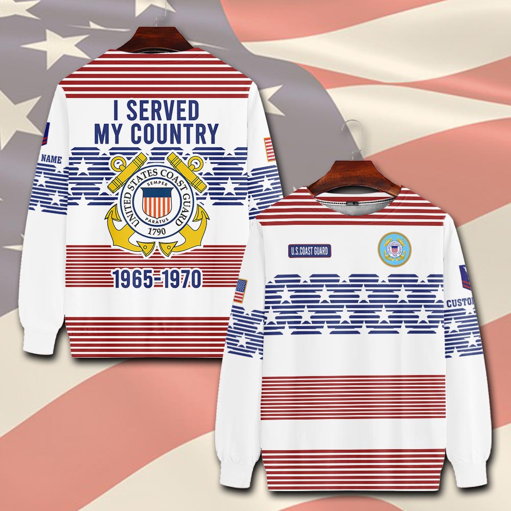 US Coast Guard, E 6 Red - Sweatshirt