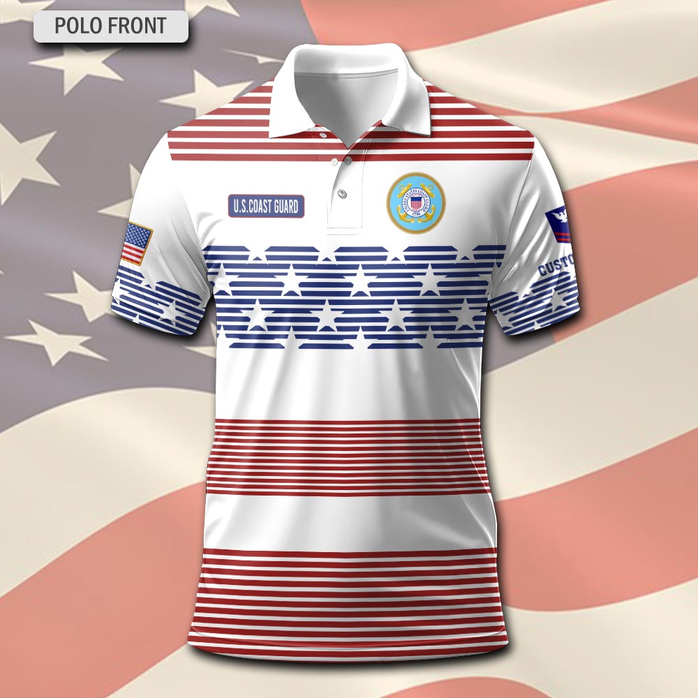 US Coast Guard, Proud To Have Served - Polo Shirt - Image 2