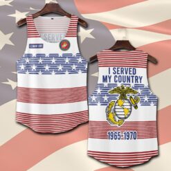 US Marine Corps, American By Birth, Veteran By Choice - Tank-Top