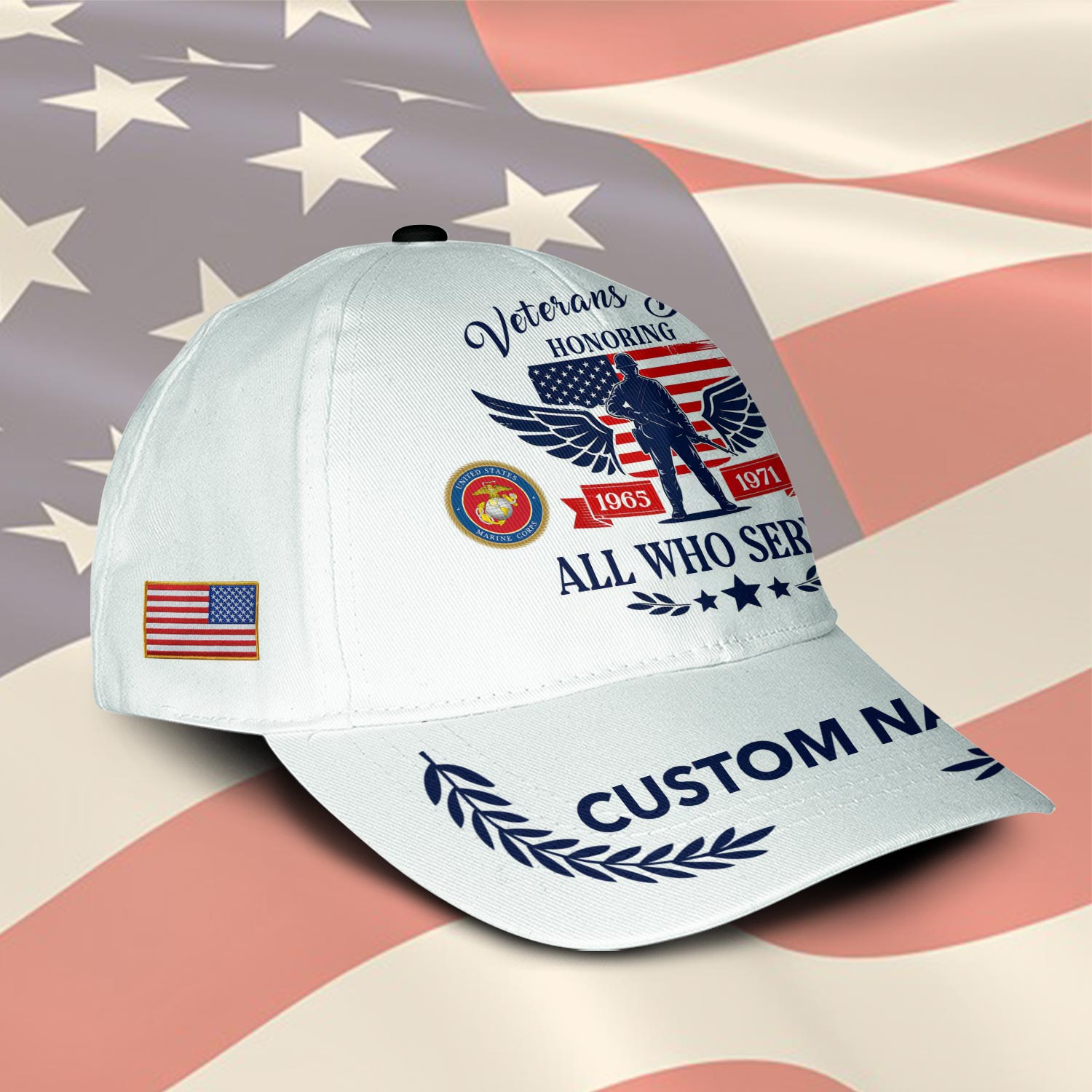 US Marine Corps, E 9 Marines Sergeant Major - Classic Cap - Image 2