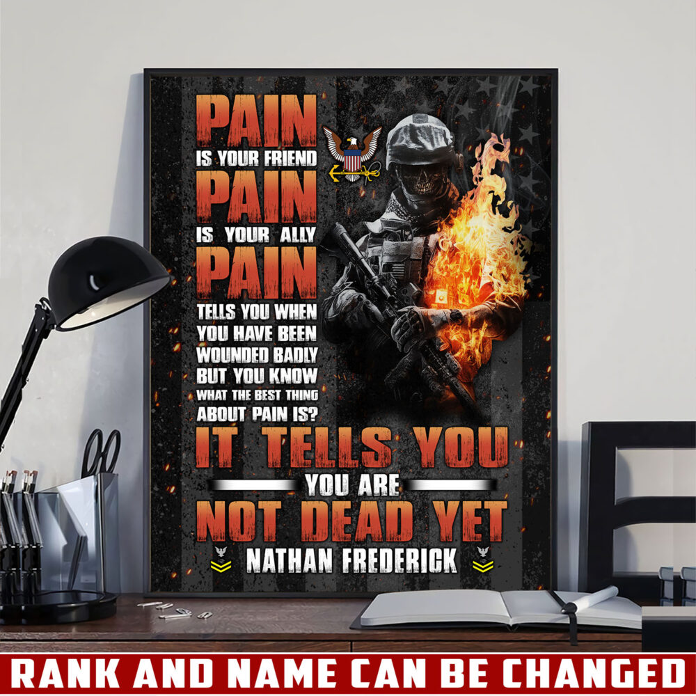 US Navy, Honor - Courage - Commitment - Poster 36x24in