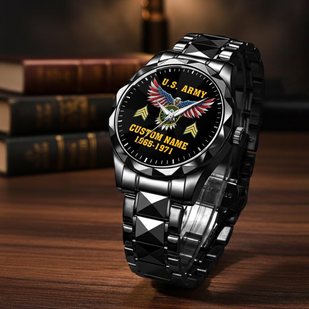 US Army - Diamond-Cut Bezel Watch - Image 3